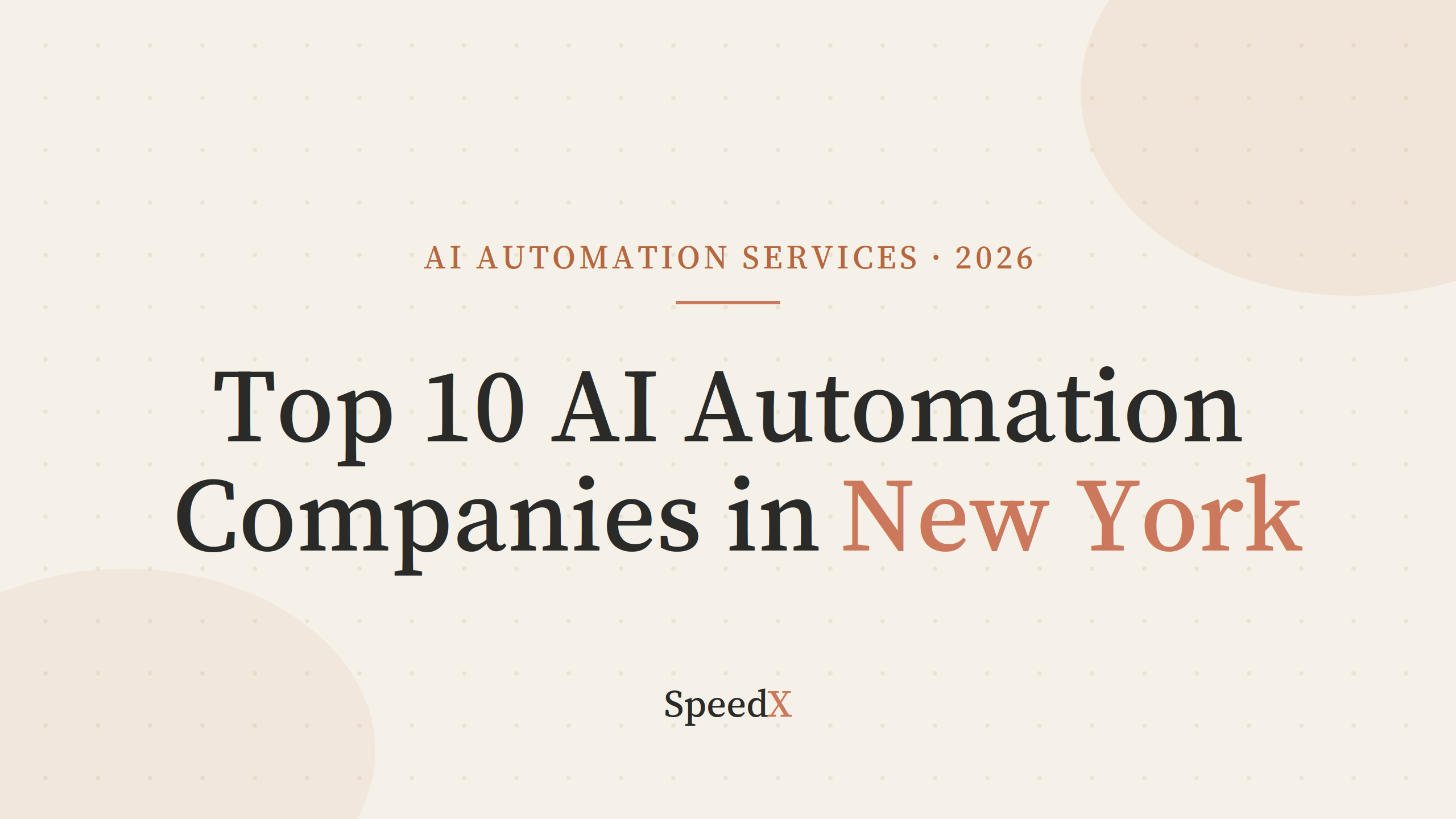 Top 10 AI Automation Services in New York