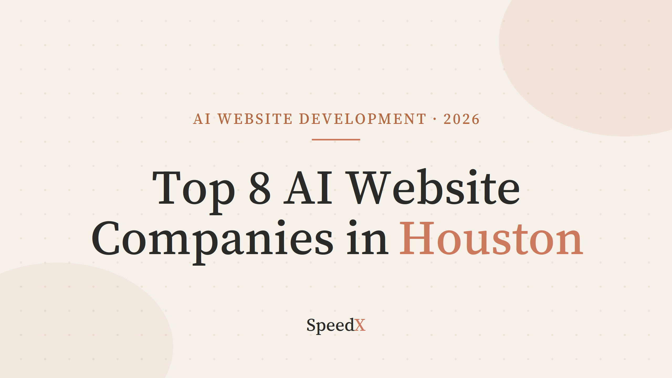 Top 8 AI Website Development Services in Houston