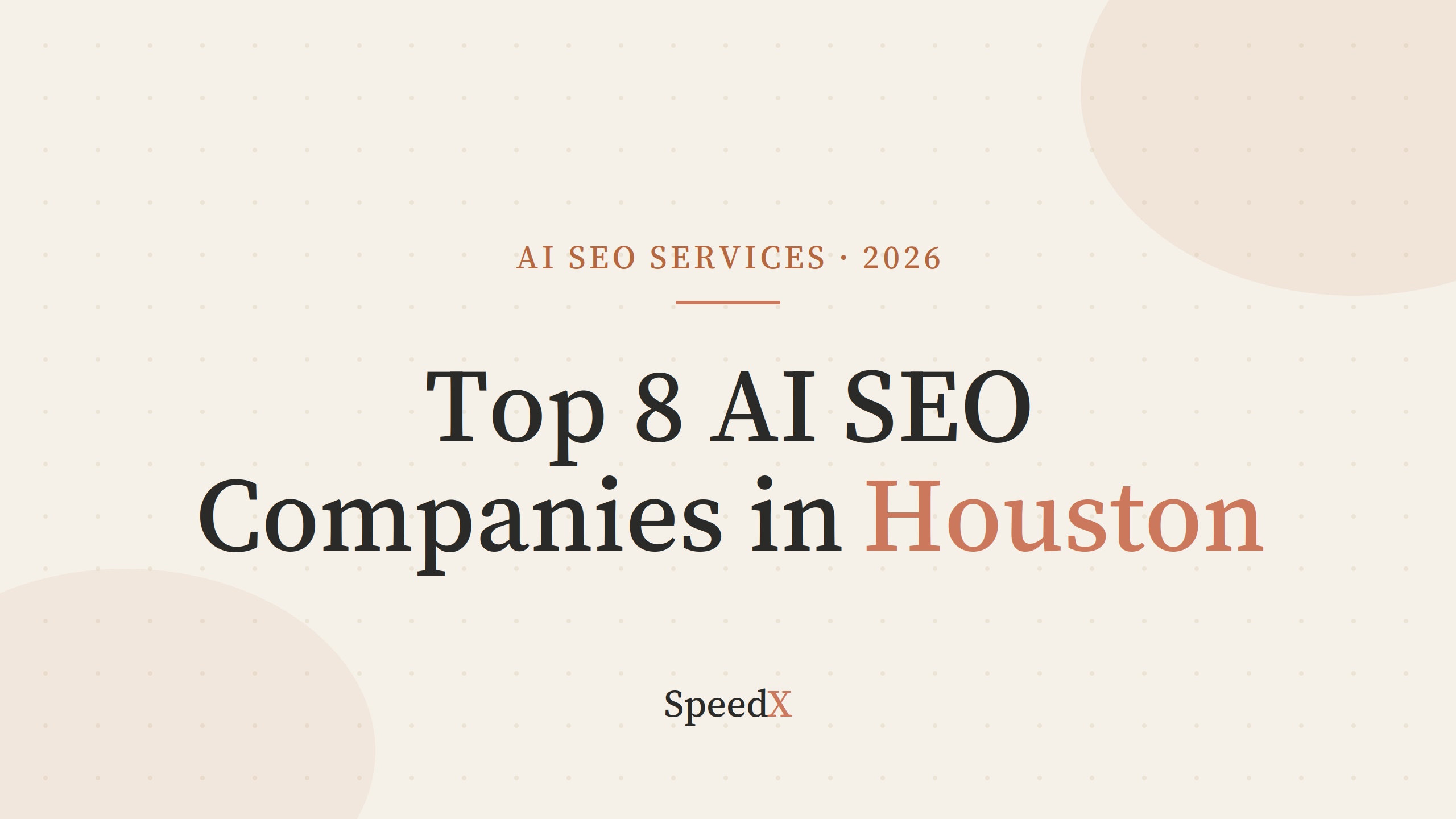 Top 8 AI SEO Services in Houston