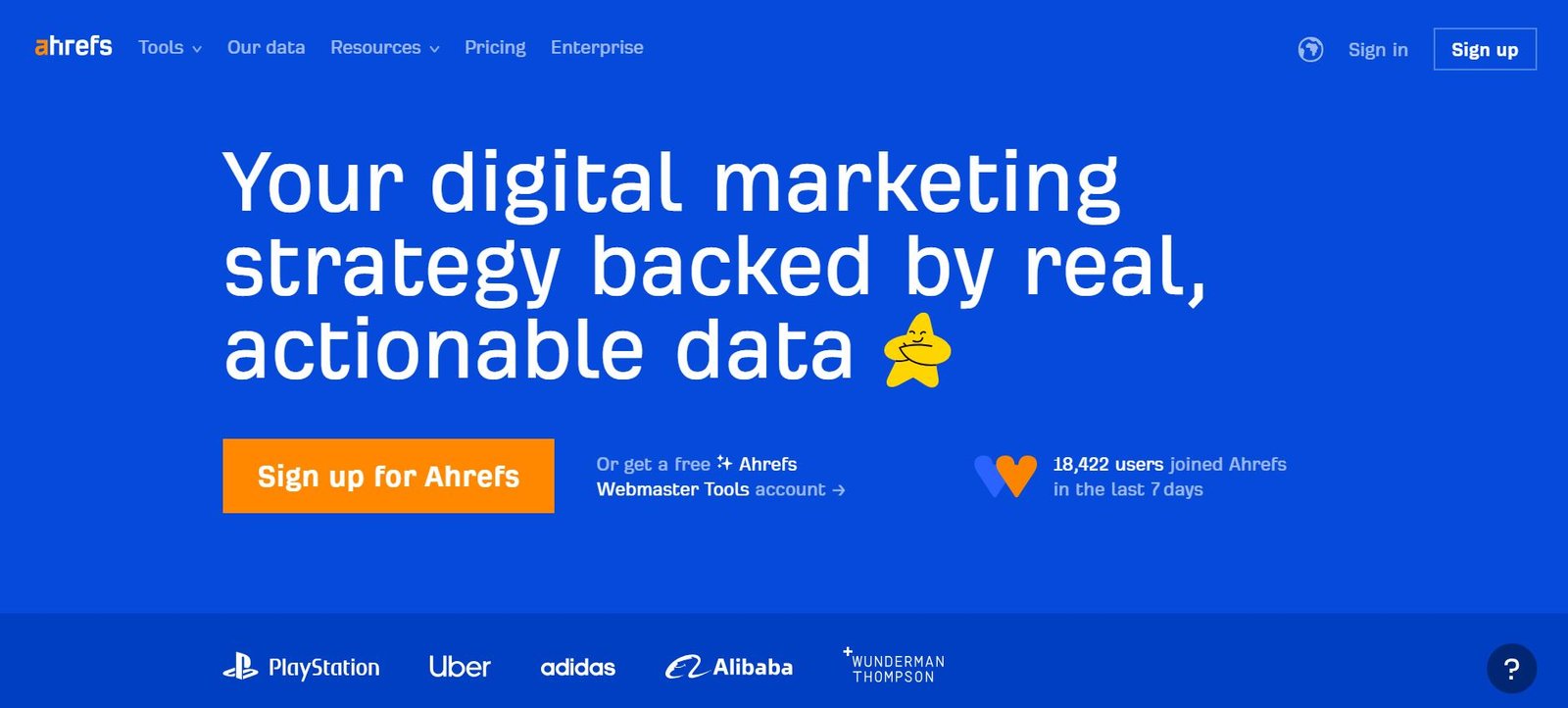 ahrefs dashboard